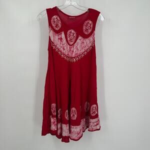 Advance Apparels Womens Embroidered Dress Free Size Boho Festival Hippie Tunic